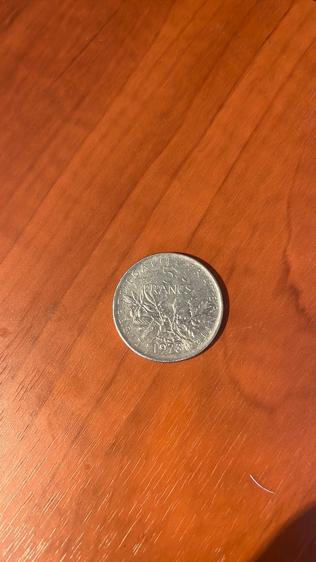 5 Franse Franc 1973, Ophalen of Verzenden, Frankrijk