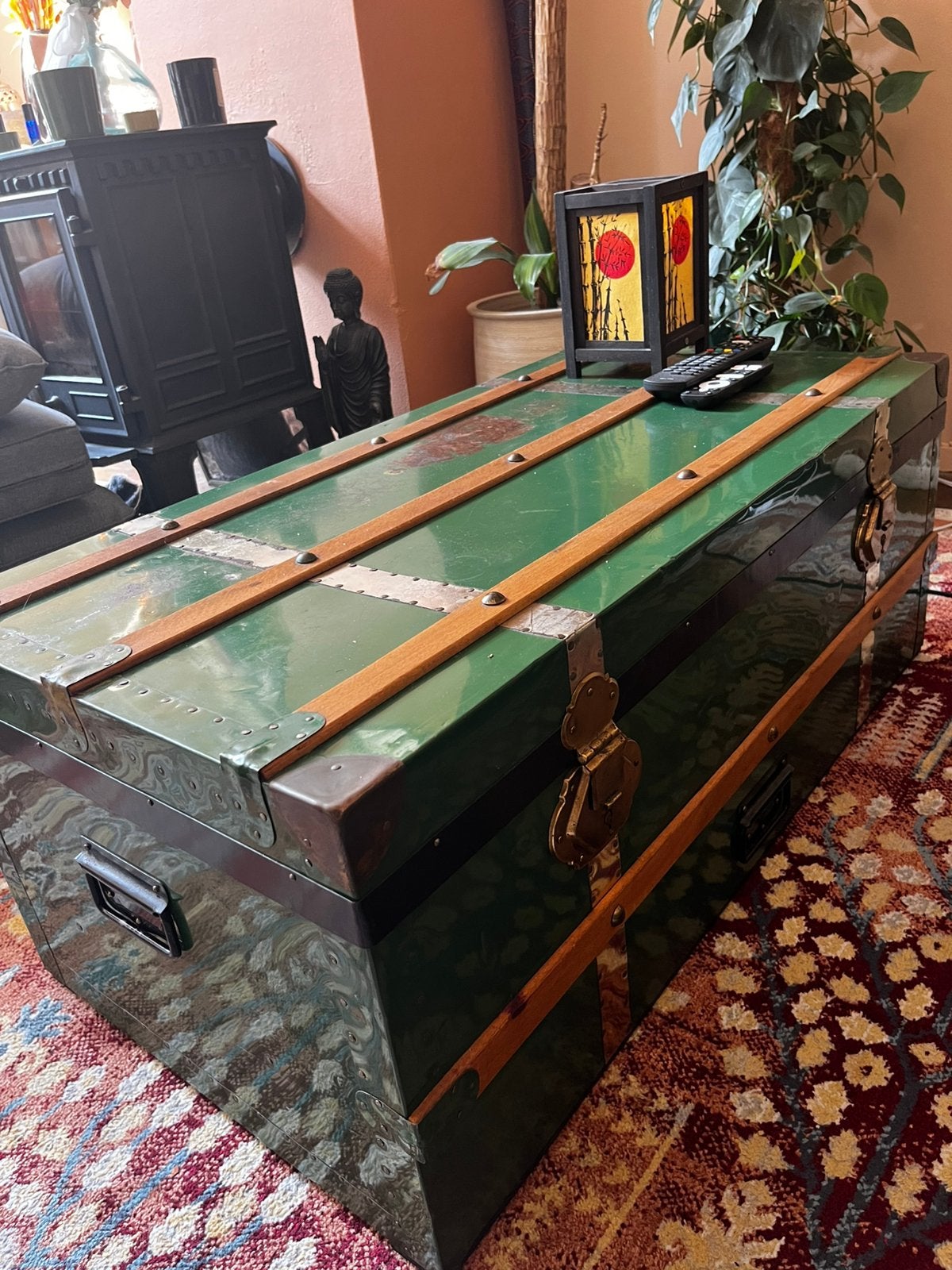 SALONTAFEL / OPBERGKIST, Huis en Inrichting, Tafels | Salontafels, Ophalen, Gebruikt, 50 tot 100 cm, Rechthoekig