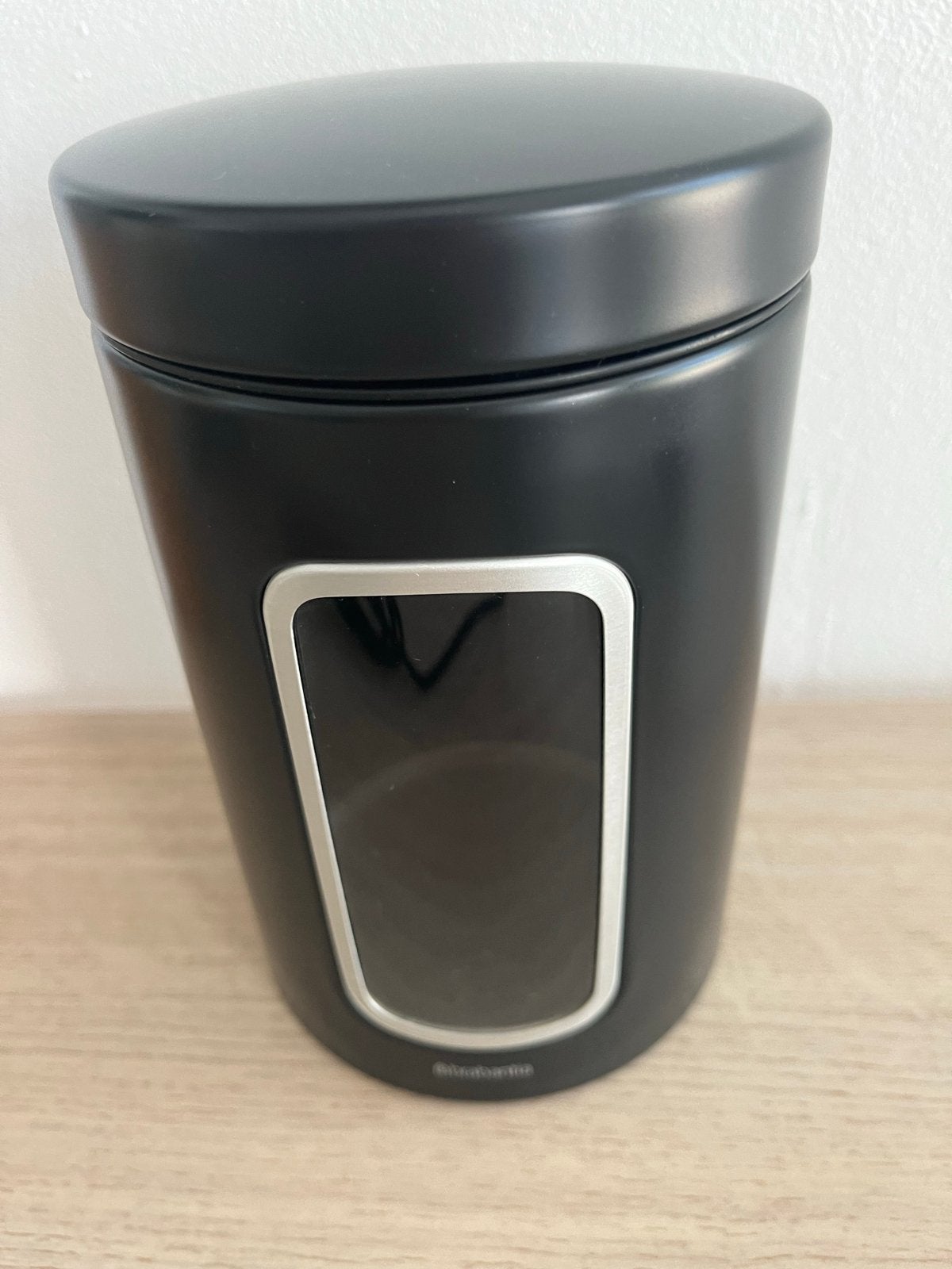 Brabantia bewaarblik zwart - Gebruikt, in goede staat, Gebruikt, Ophalen of Verzenden, Metaal, Brabantia
