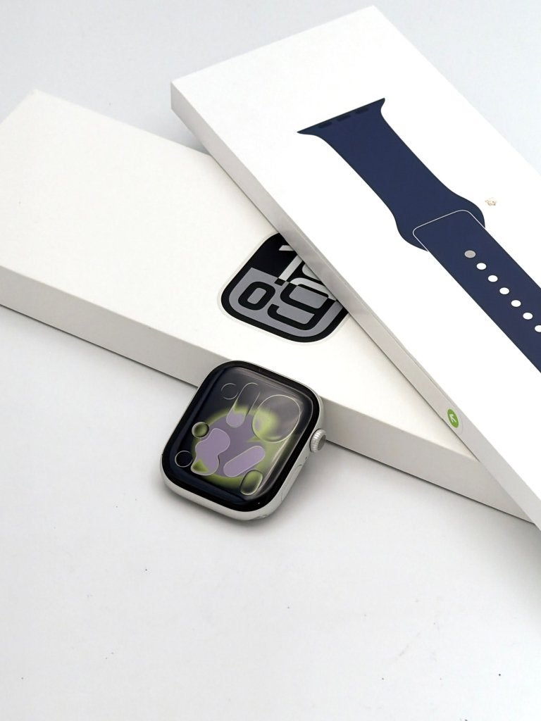 Prachtige Apple Watch Series 10 5G Black, 100% batterij!, Gebruikt, Apple, ., Zwart