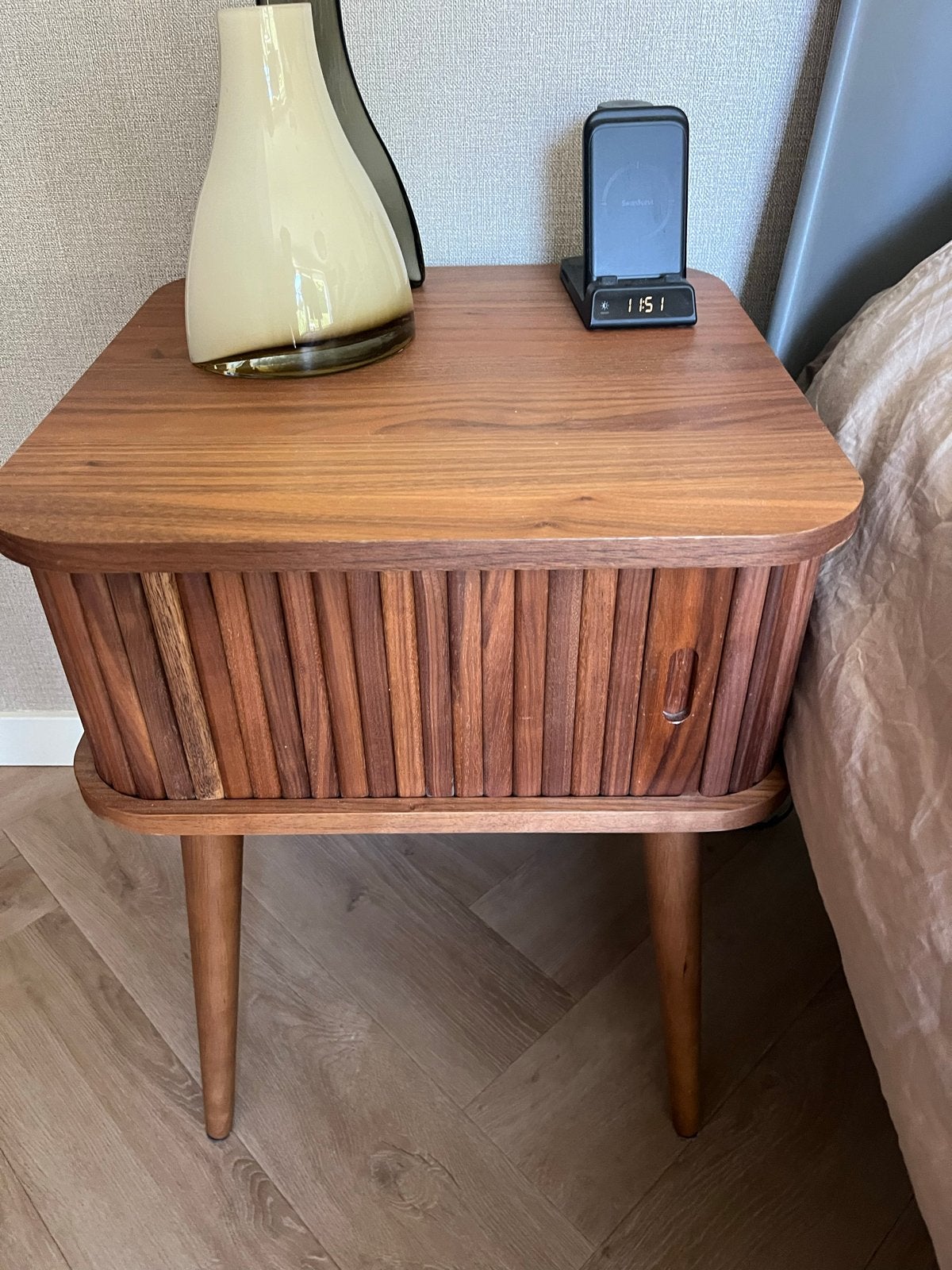 Zuiver barbier Nachtkastje/bijzettafeltje 2 stuks, Huis en Inrichting, Ophalen, Gebruikt, 55 tot 70 cm, 45 tot 65 cm