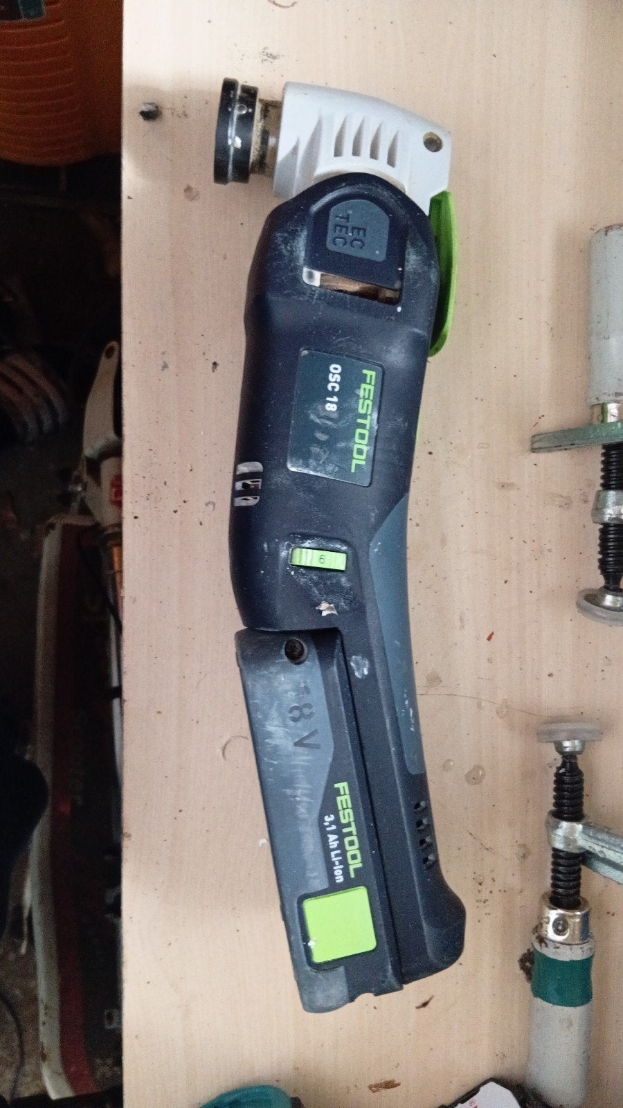 Festool OSC 18 Multitool met 3.1 Ah accu en Systainer, Ophalen