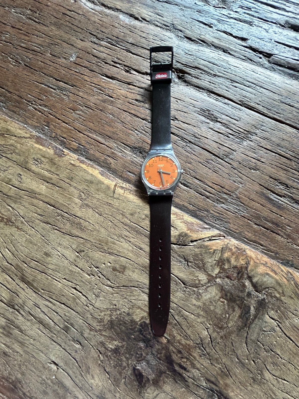 Swatch horloge Heinz Limited Edition, Kunststof, Gebruikt, Polshorloge, Swatch