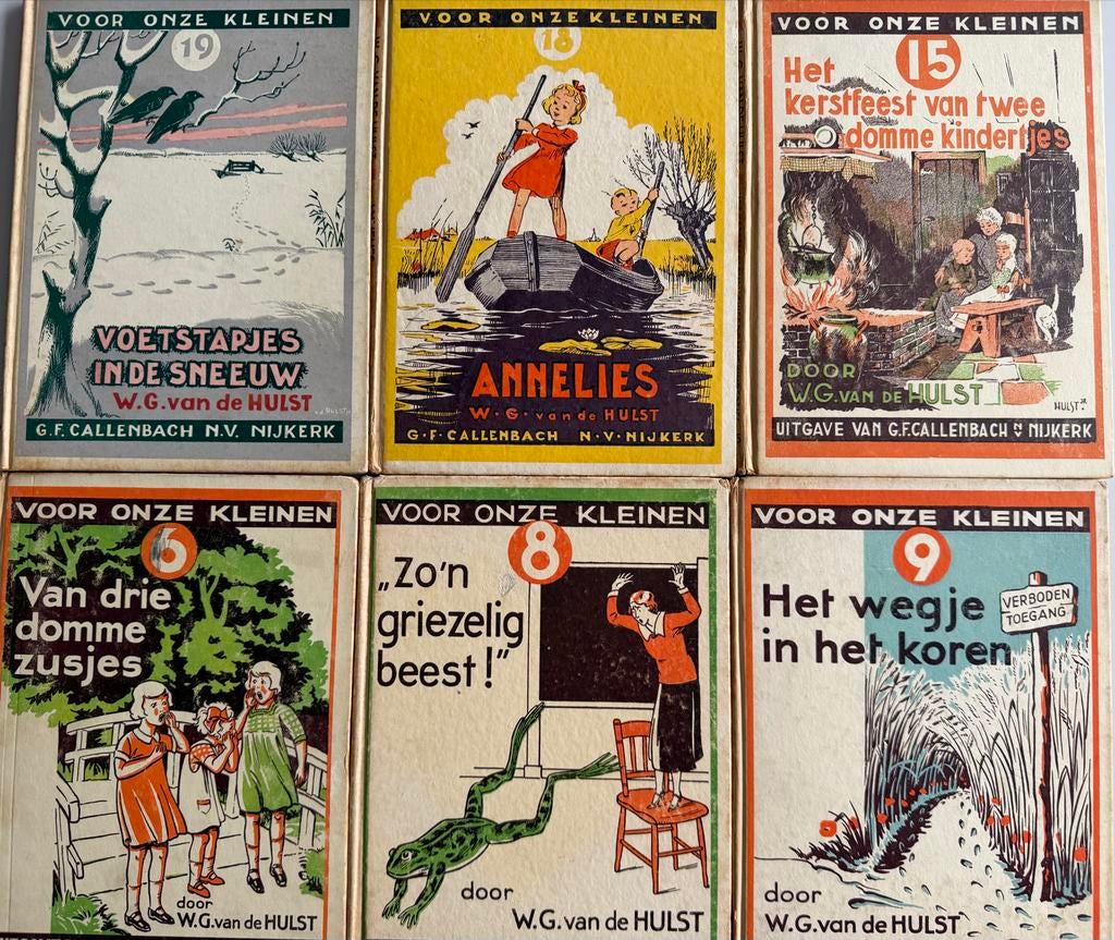 Vintage Zes boekjes van W.G. Van der HULST - Voor Onze Klein, Ophalen of Verzenden, Gelezen, Fictie algemeen