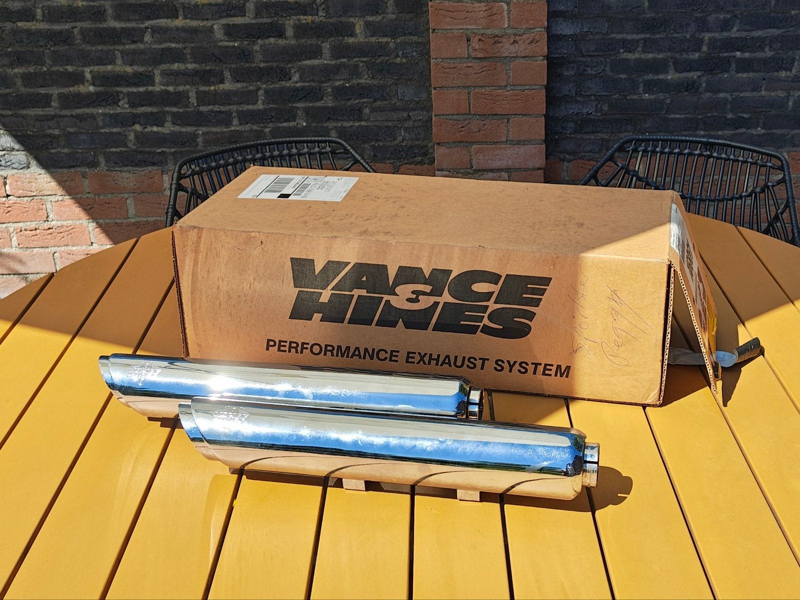Vance & Hines slipon uitlaten Sportster, Ophalen of Verzenden, Gebruikt