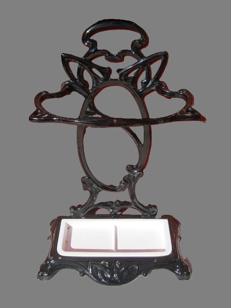 Art Deco email paraplubak, Ophalen