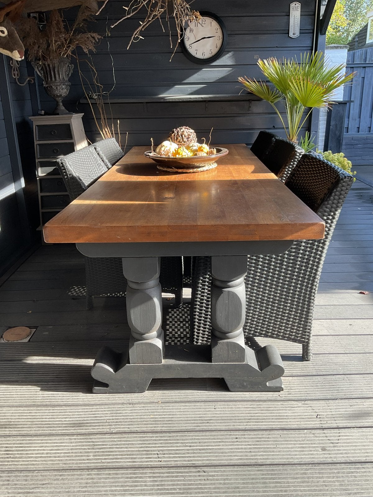 Klooster tafel, Ophalen, Gebruikt, 200 cm of meer, 50 tot 100 cm