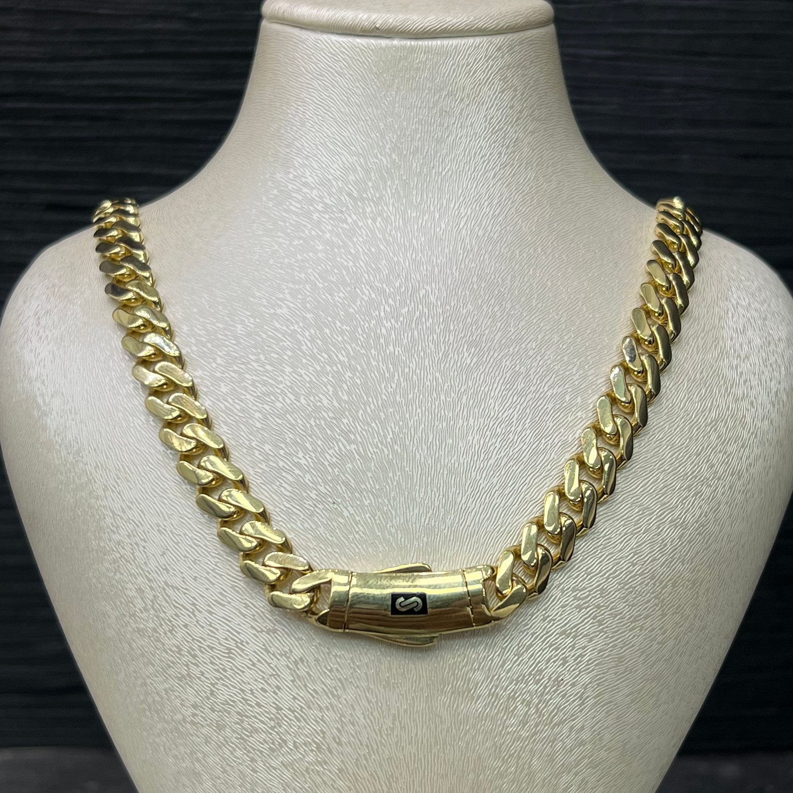 18k gouden ketting monaco chain schakel cuban gourmet, Ophalen of Verzenden, Nieuw, Goud