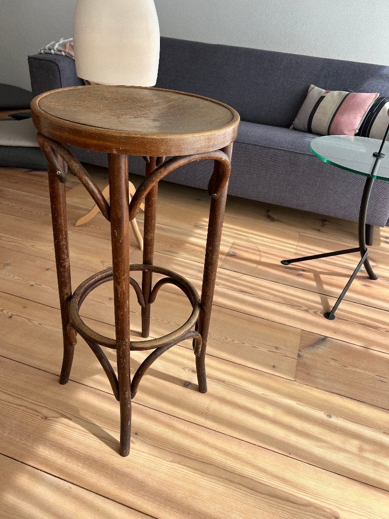 Vintage barkruk, Ophalen, Gebruikt, 60 tot 90 cm, 1 kruk