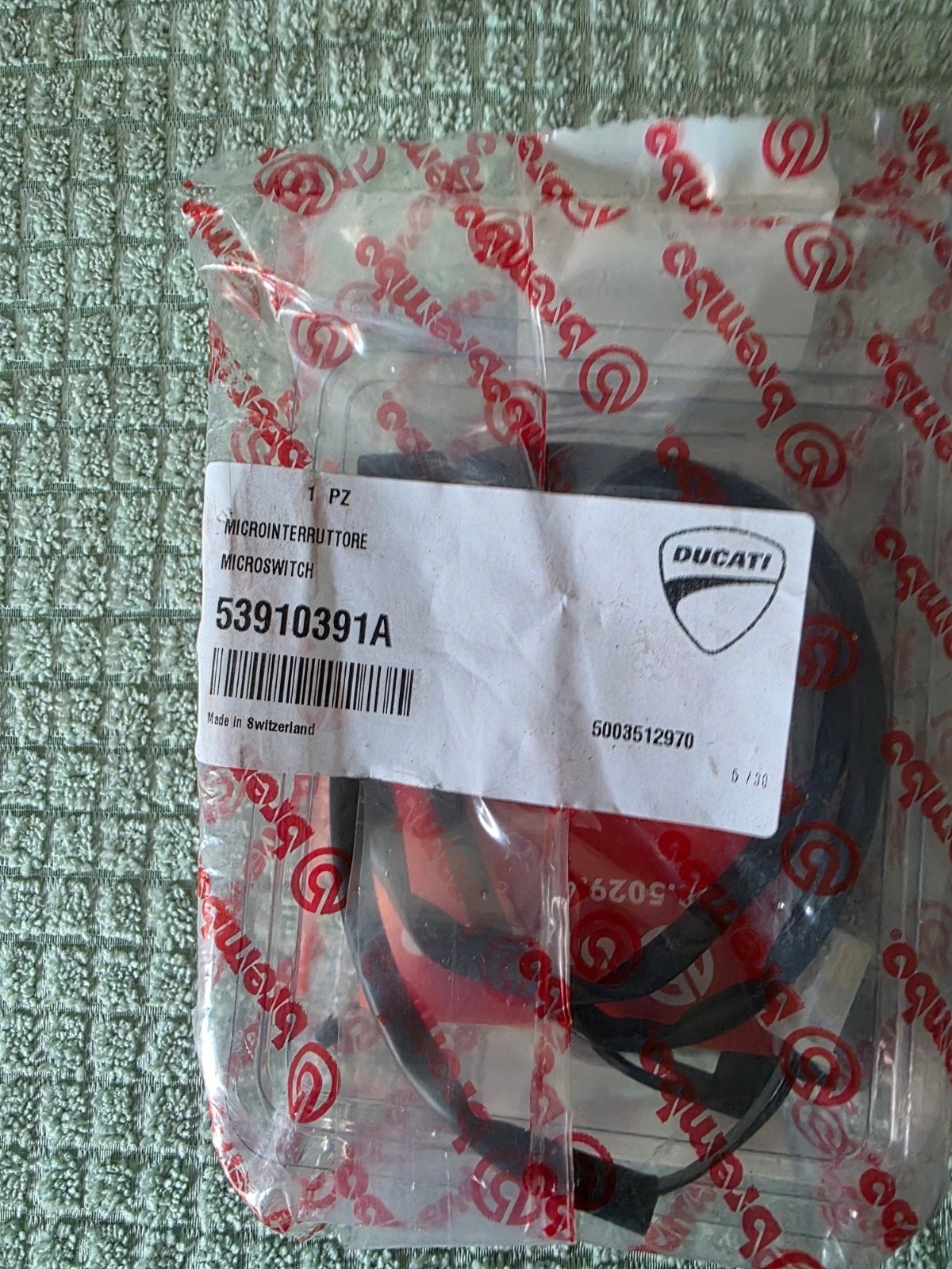 Ducati Microswitch Remlichtschakelaar 53910391A Nieuw, Ophalen of Verzenden
