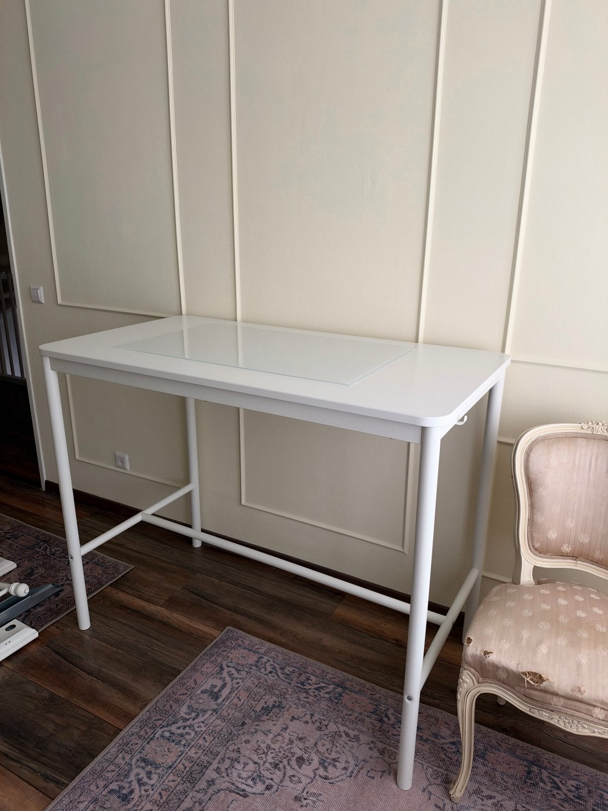 IKEA TOMMARYD Bartafel / Hoge Eettafel Wit, Huis en Inrichting, Ophalen, Zo goed als nieuw