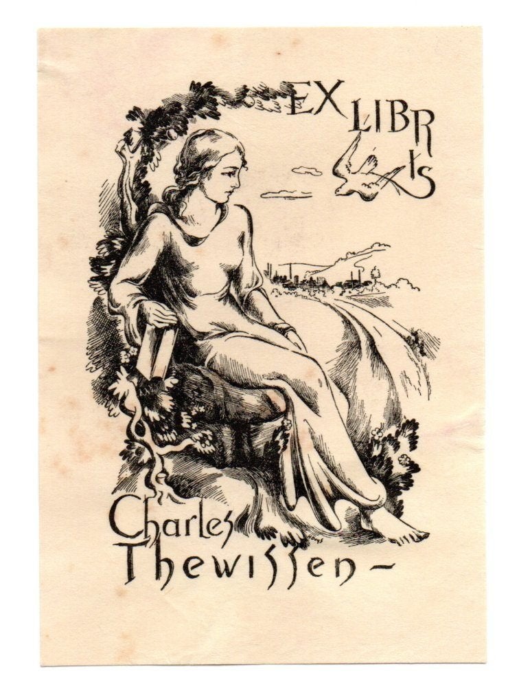 Maastricht : Ex Libris Charles Thewissen (Historicus)., Verzenden, 1940 tot 1960, Ongelopen, Limburg