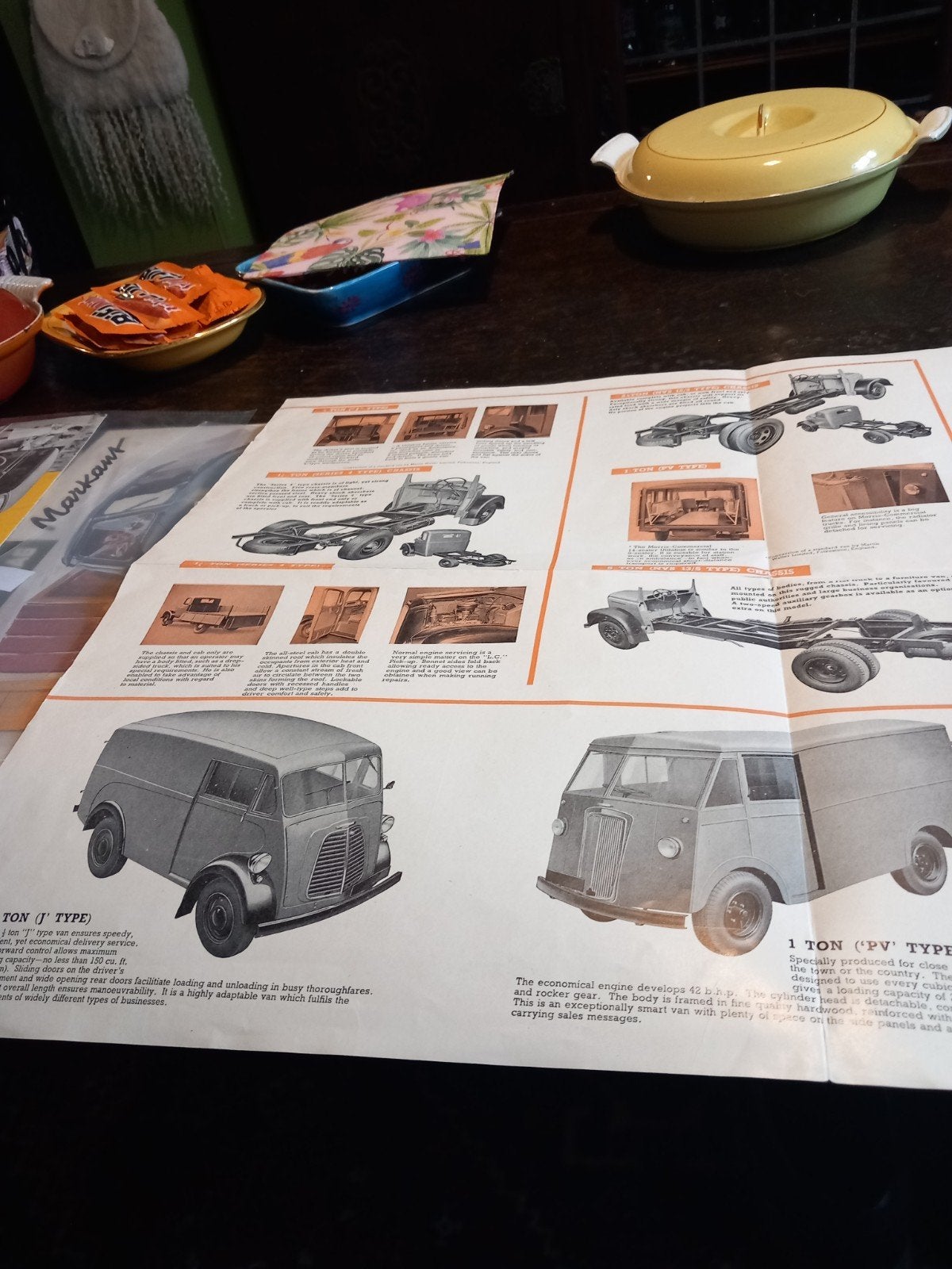 hele mooie gave folder  Morris  Commercial 1952, Ophalen of Verzenden, Overige typen