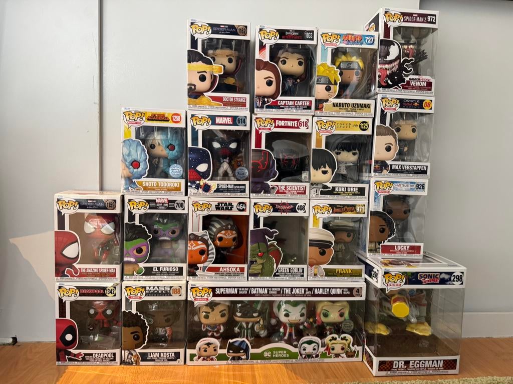 Funko Pop’s (apart te koop, een aantal of allemaal), Ophalen, Zo goed als nieuw