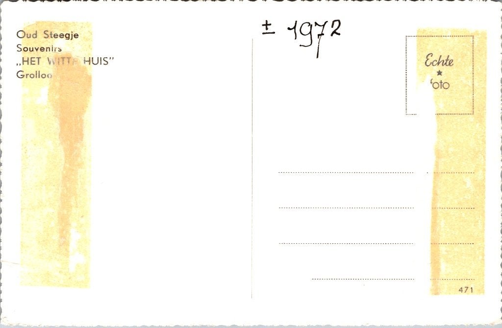Grolloo - 6 oude ansichtkaarten, Verzenden, 1960 tot 1980, Gelopen, Drenthe