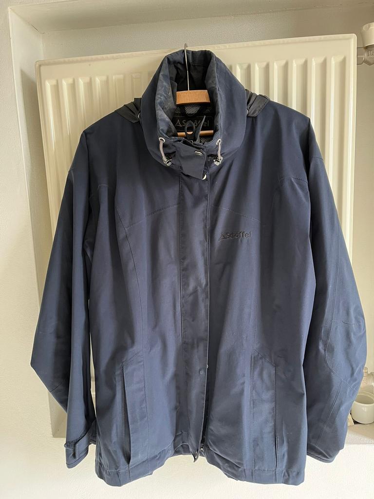 Dames Schoffel Outdoorjas Blauw, Ophalen, Zo goed als nieuw, Maat 38/40 (M), Blauw