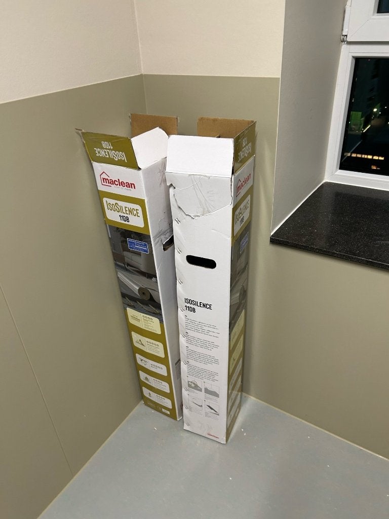 Maclean Isosilence 11dB ondervloer voor laminaat, ong. 5 m2, Ophalen, Overige materialen, 30 cm of meer, 5 tot 10 m²