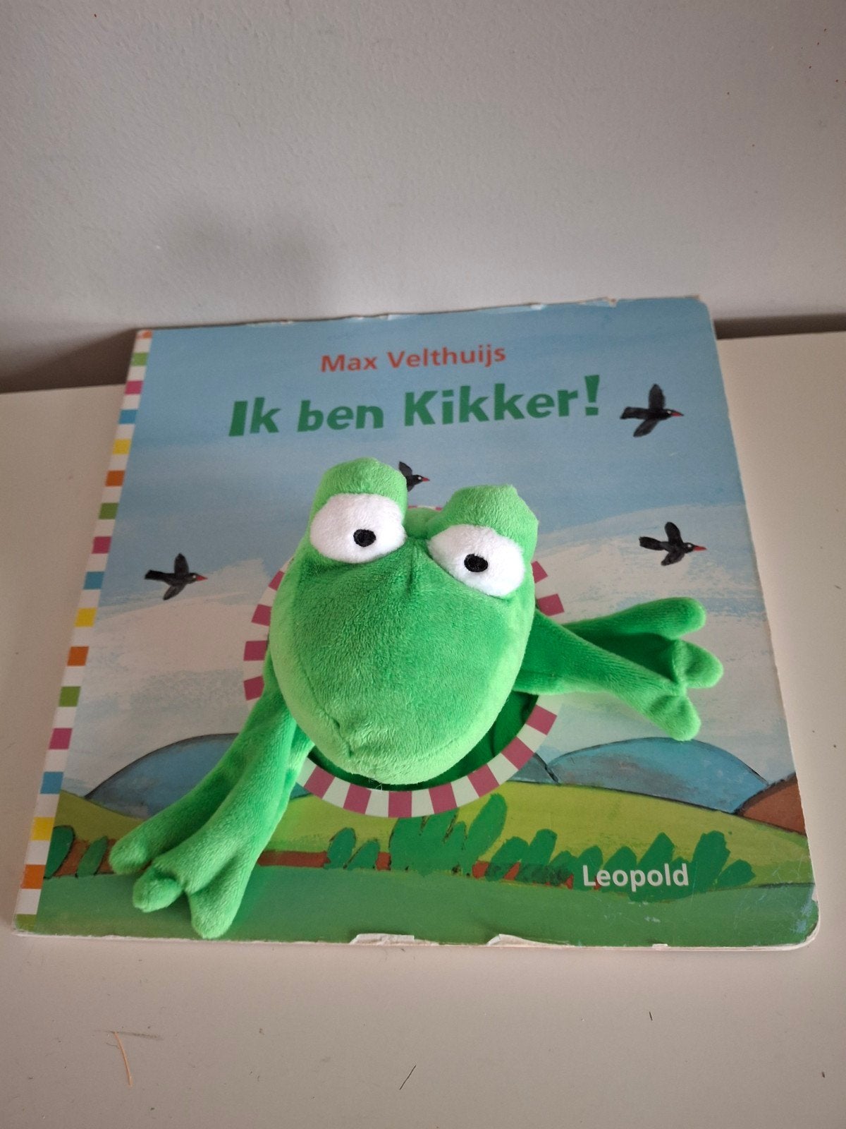 Ik ben Kikker! - Interactief boek met handpop, Max Velthuijs, Ophalen of Verzenden, Zo goed als nieuw, Uitklap-, Voel- of Ontdekboek