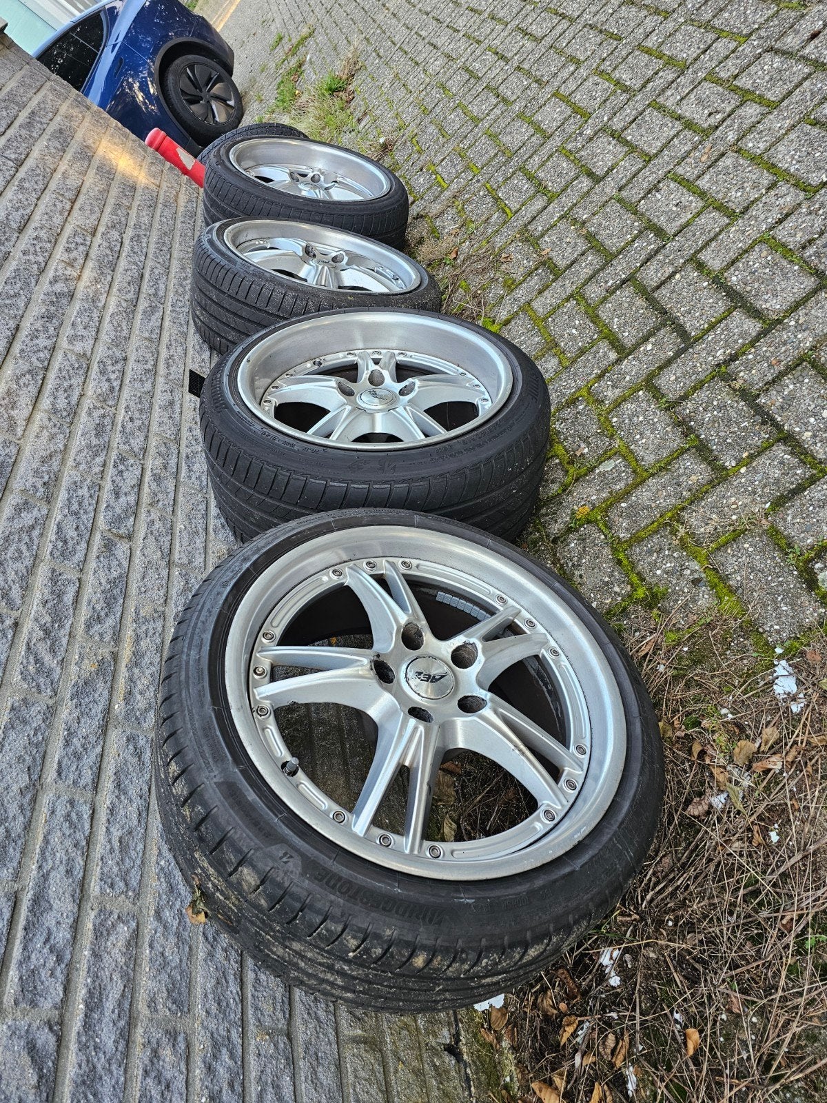 18 inch AEZ velgen met banden - Goed profiel, Ophalen of Verzenden, Gebruikt