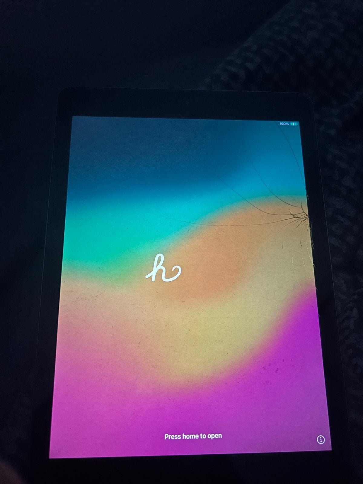iPad met barst in scherm, Ophalen, Gebruikt, 32 GB, Apple iPad