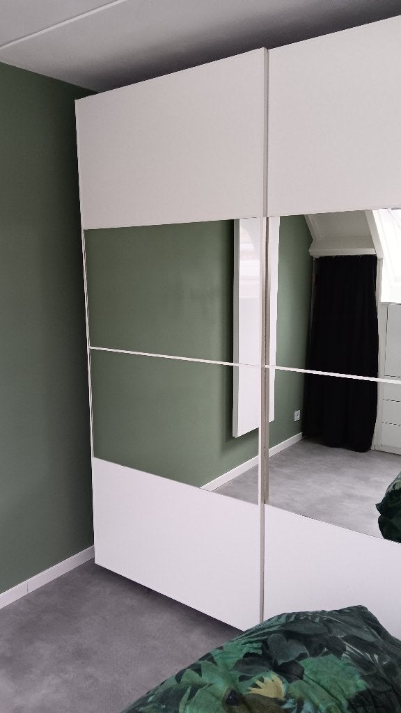 Schuifdeuren AULI / MEHAMN voor Ikea PAX kast 100cm, Huis en Inrichting, Kasten | Kledingkasten, Ophalen, 200 cm of meer, Zo goed als nieuw