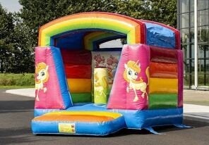 Mini mini unicorn springkussen huren voor 64,30 per dag, Verzenden, Zo goed als nieuw, Verjaardag
