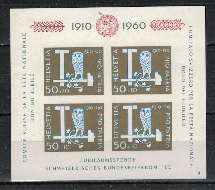 W514 Zwitserland Blok 17 postfris Vogels, Verzenden, Postfris