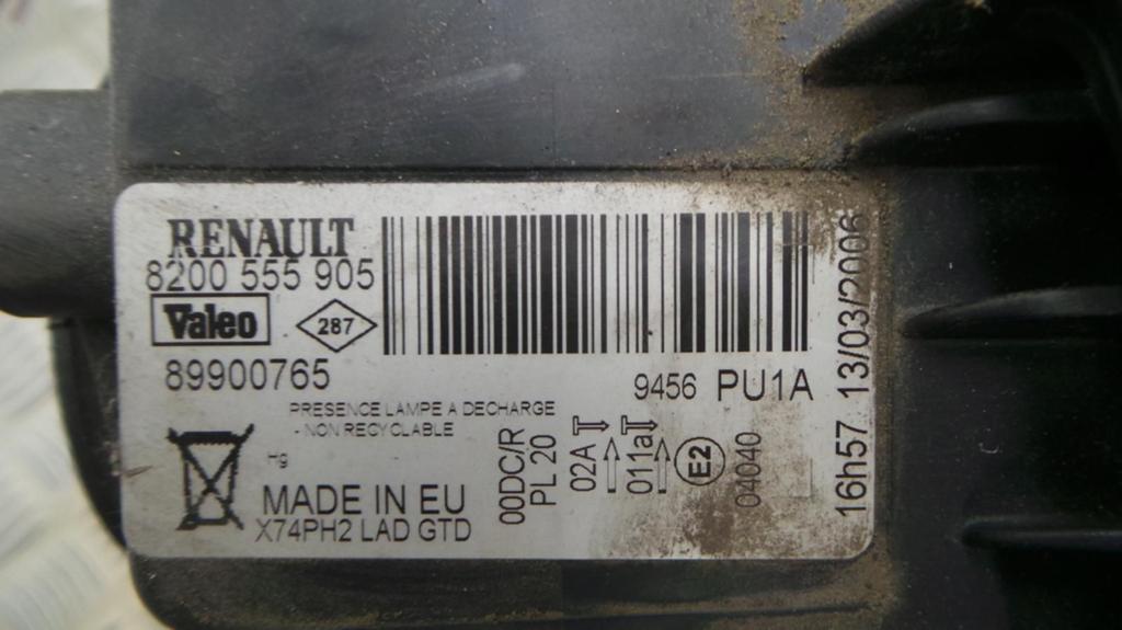 RENAULT LAGUNA KOPLAMP L 2004, Ophalen of Verzenden, Gebruikt, Stiba lid