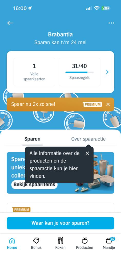 Opzoek na zegels van ah spaaractie, Ophalen, Winkel, Super of Benzinepomp, Zegels, Bonnen of Punten