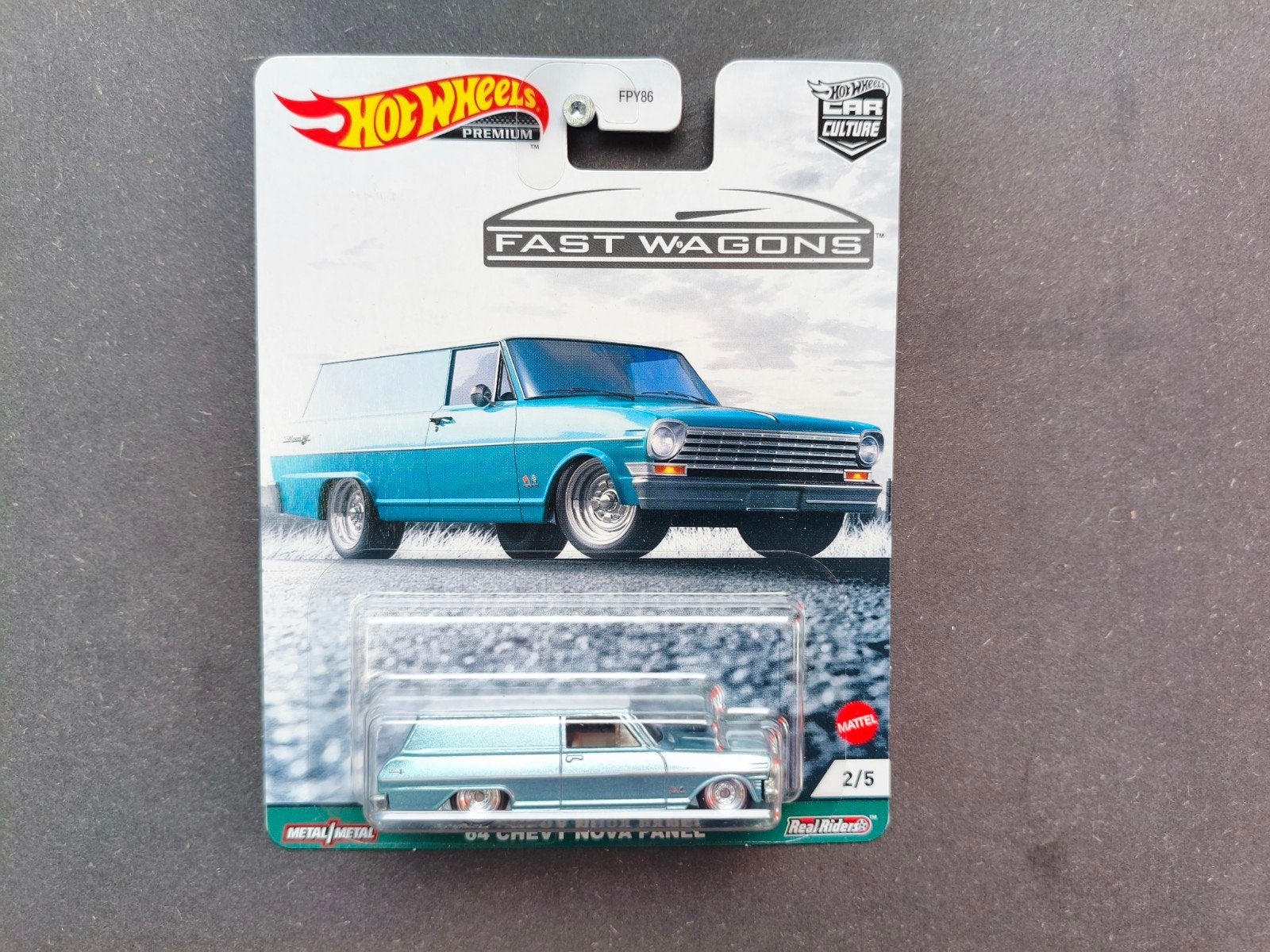 Hot Wheels '64 Chevy Nova Panel - Fast Wagons, Ophalen of Verzenden, Nieuw, Auto