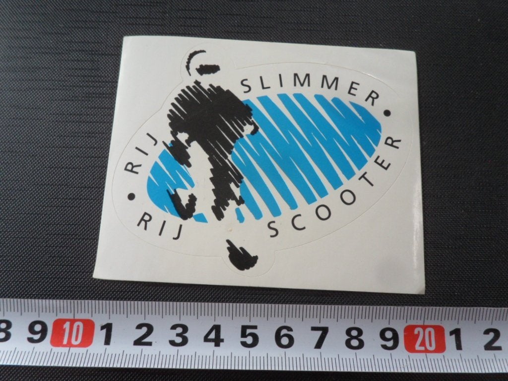 sticker Rij slimmer Rij scooter *, Ophalen, Zo goed als nieuw