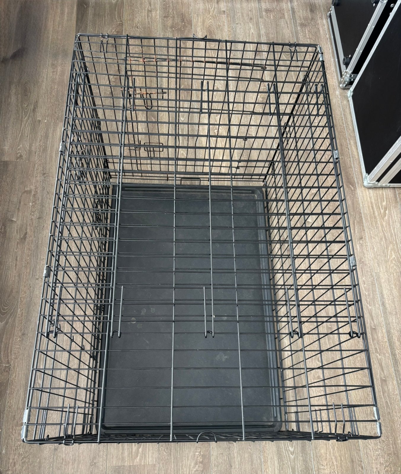 FEANDREA hondenbench - 2 deuren - 107 x 70 x 78 cm - zwart, Ophalen, Gebruikt