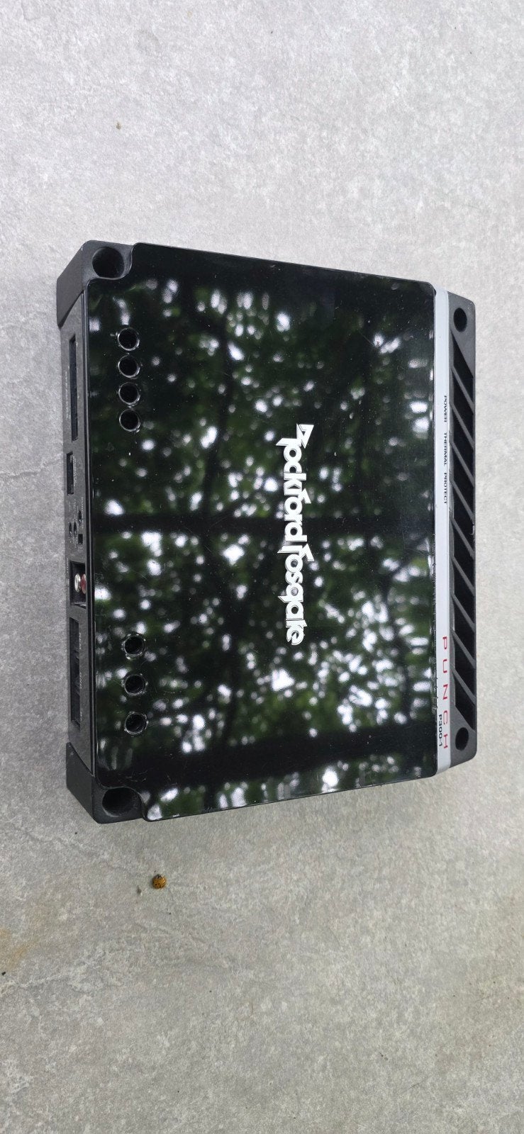 Rockford fosgate p300.1 versterker monoblok, Ophalen, Gebruikt