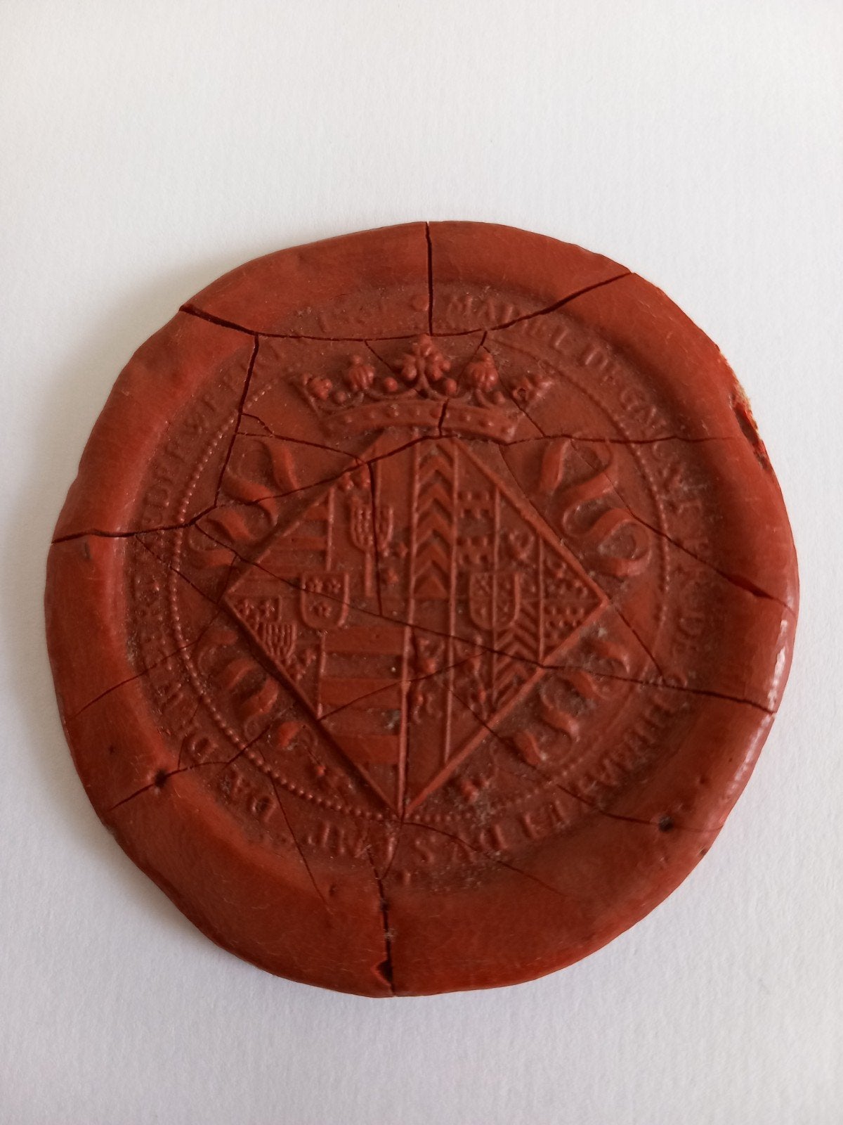 lakzegel Frankrijk 1596, Ophalen, Overige materialen, Buitenland