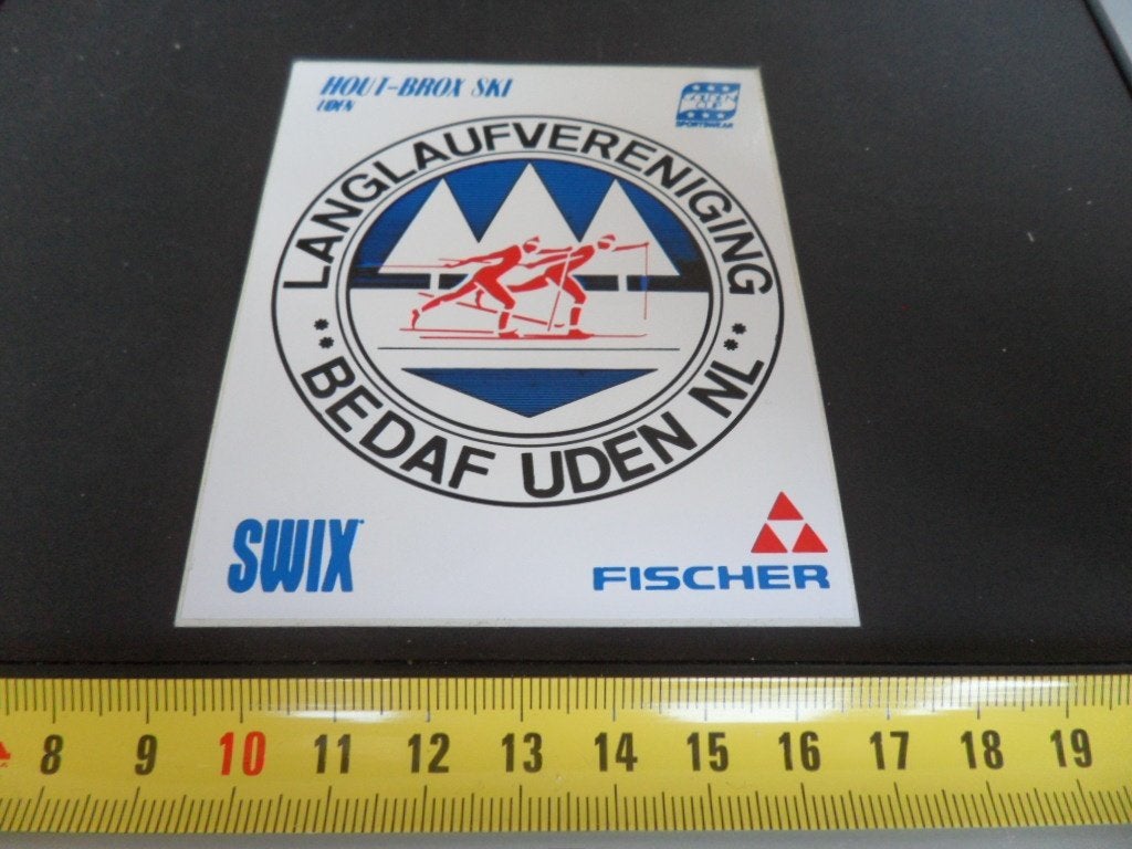 sticker Uden Langlaufvereniging BEDAF  Hout-Brox sku SWIX *, Ophalen of Verzenden, Zo goed als nieuw