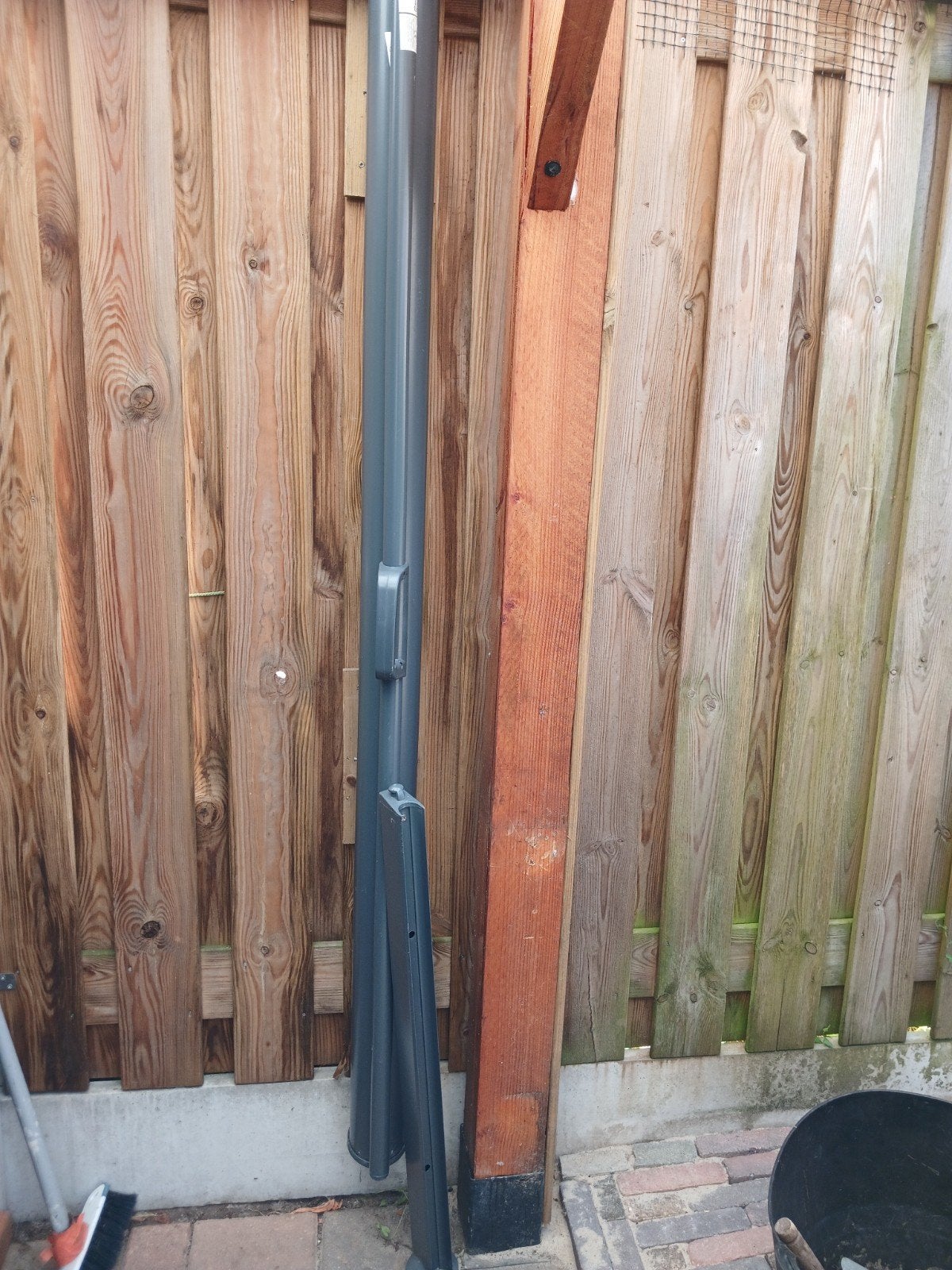 donkergrijs windscherm/zonnescherm  voor terras of balk,tuin, 300 cm of meer, Ophalen, Zo goed als nieuw