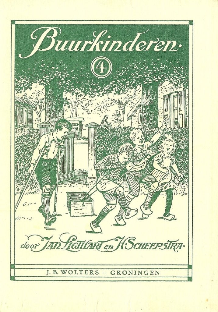 3 schoolboekjes - Buurkinderen - Pim en Mien - Jan Ligthart, Antiek en Kunst, Ophalen of Verzenden, Jan Ligthart - H. Scheepstra - Cornelis Jetses