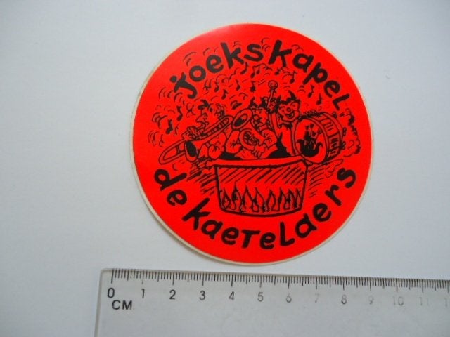 sticker oud JOEKSKAPEL Carnaval Kaetelaers steyn tegelen ban, Verzenden, Zo goed als nieuw, Bedrijf of Vereniging