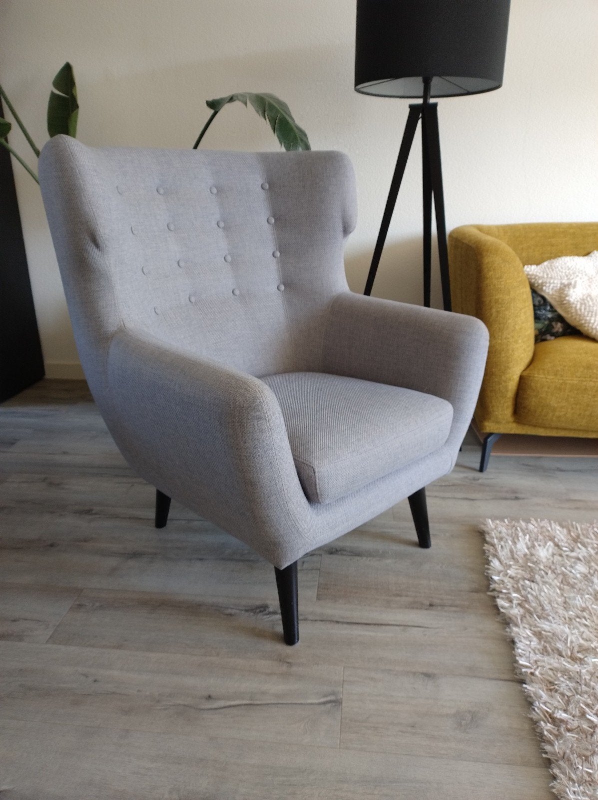 Te koop grijze fauteuil, Aba i bankje, Ophalen, 75 tot 100 cm