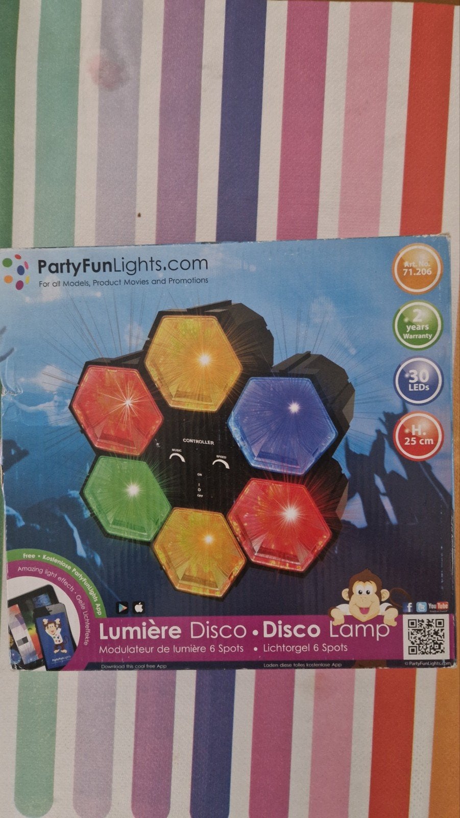PartyFunLights Disco Lamp - Lichtorgel 6 Spots, Ophalen of Verzenden