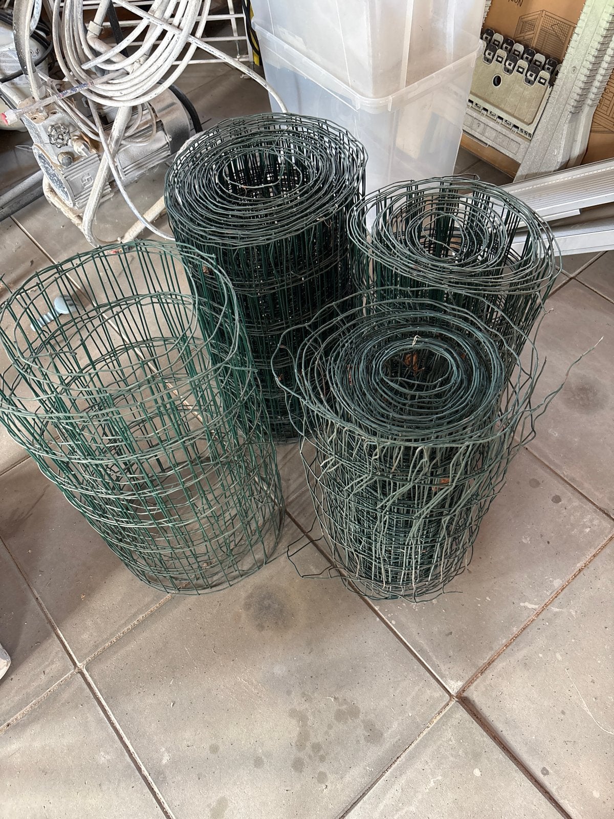 Groen schapengaas 60 cm hoog, Tuin en Terras, Ophalen, Gebruikt, IJzer, Gaashekwerk
