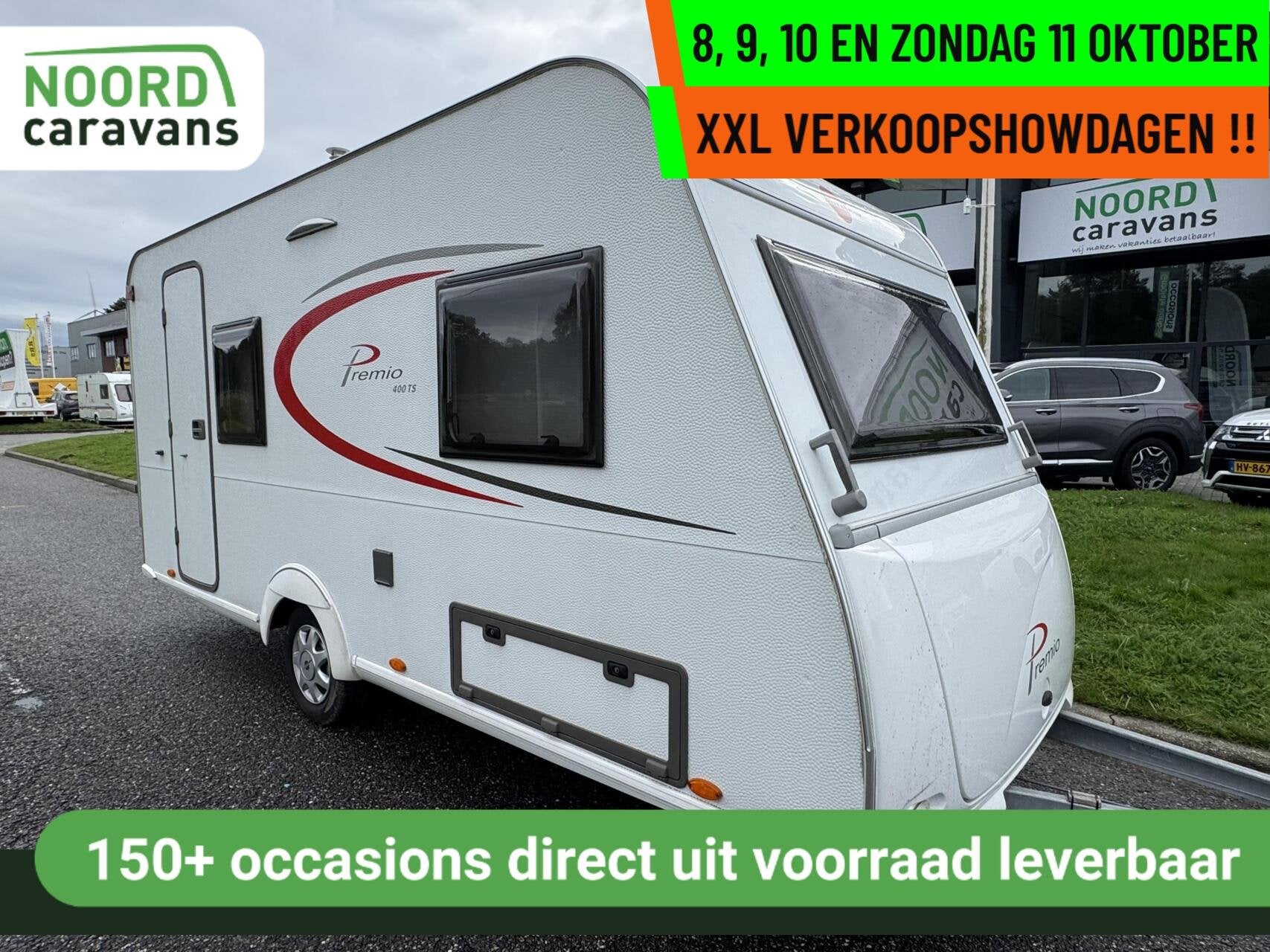 Buerstner PREMIO- XXL VERKOOPSHOW 8,9,10 & 11 OKT. 10-17 UUR, Caravans en Kamperen, Bedrijf, Treinzit, 750 - 1000 kg, Bürstner