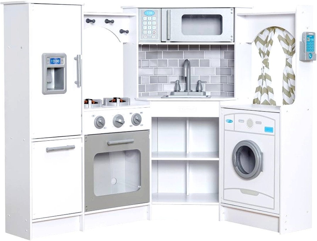 Kidkraft Grote Houten Speelkeuken met Koelkast en Wasmachine, Kinderen en Baby's, Ophalen of Verzenden, Gebruikt