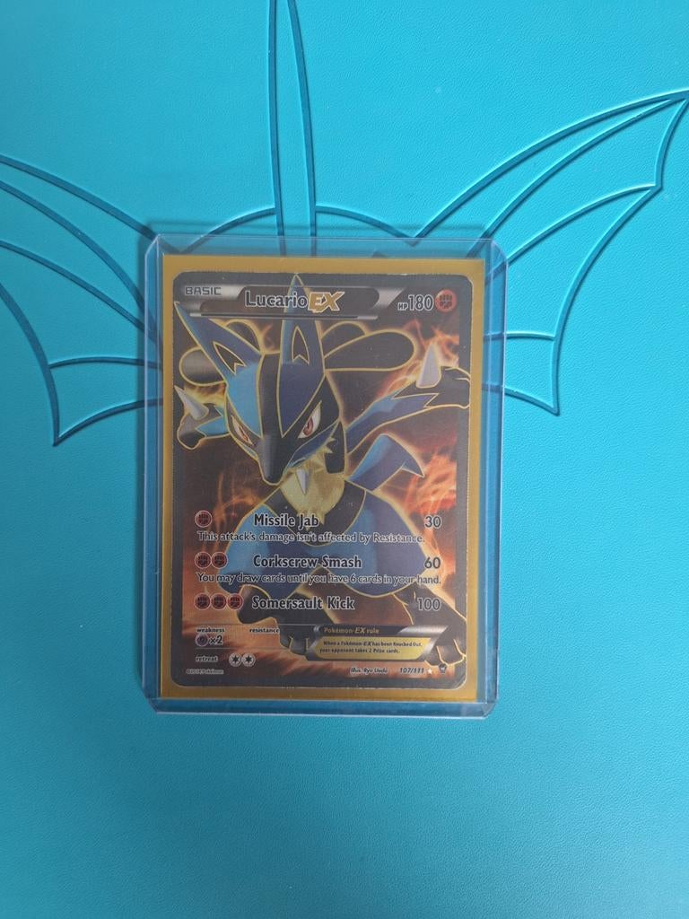 Lucario EX Pokémon Kaart - Zeldzaam, Ophalen of Verzenden, Nieuw, Losse kaart, Foil