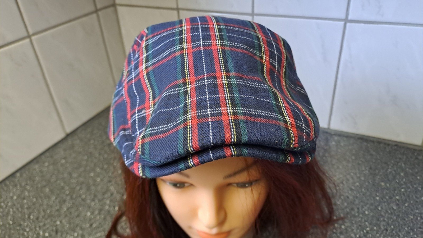 vintage geruite pet in Schotse stijl, Kleding | Heren, Hoeden en Petten, Ophalen of Verzenden, 58 of 59 cm (L, 7¼ of ⅜ inch), N.v.t