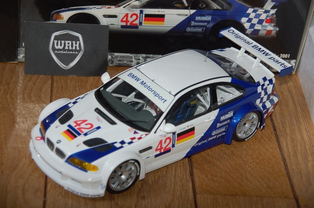 1:18 BMW M3 E46 GTR ELMS #42 Minichamps WRH, Verzenden, Zo goed als nieuw, Auto, MiniChamps