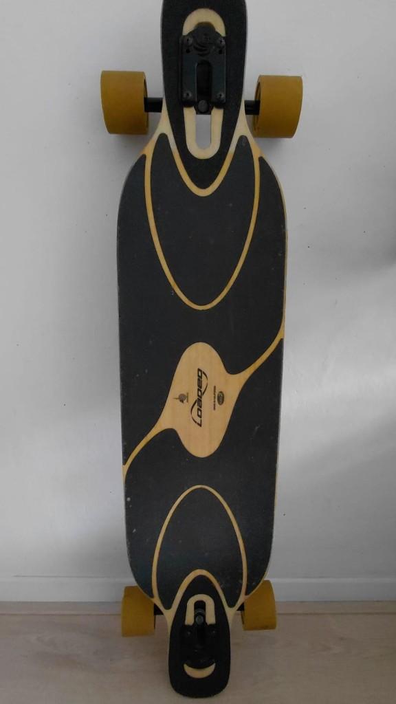Loaded Dervish longboard + Paris trucks, Ophalen, Gebruikt, Skateboard, Longboard