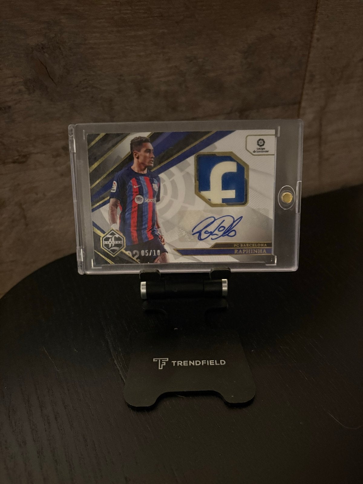Raphinha Panini Limited Patch Auto 05/10, Ophalen of Verzenden, Zo goed als nieuw, Buitenlandse clubs, Spelerskaart