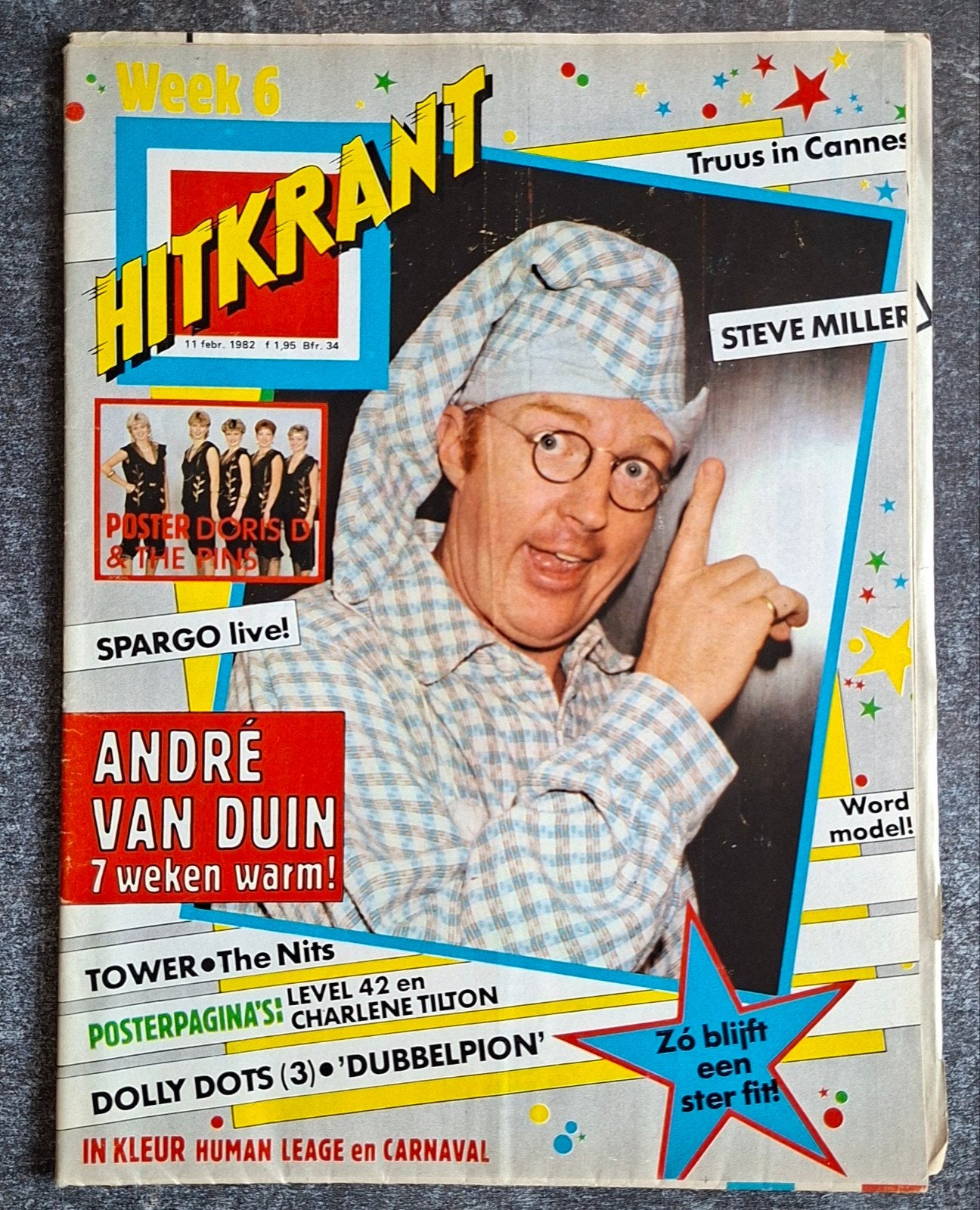 Hitkrant (Weekblad) nr 6 (11 Februari 1982) Compleet Vintage, Ophalen of Verzenden, 1980 tot heden, Tijdschrift