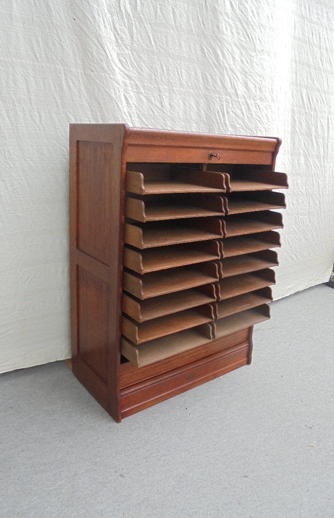 rolluikkast muziekkast ladekast archiefkast, Ophalen of Verzenden